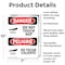 Signmission Hot Surface Sign, 10 in H x 7 in W, Aluminum, Do Not Touch Hot Bilingual OS-2PACK-DS-A-710-VS-1177 - alternate 8